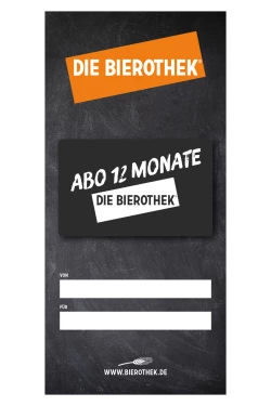 Brauerei Gutschein Bierothek® Abo 12 Monate