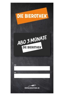 Brauerei Gutschein Bierothek® Abo 3 Monate