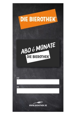 Brauerei Gutschein Bierothek® Abo 6 Monate