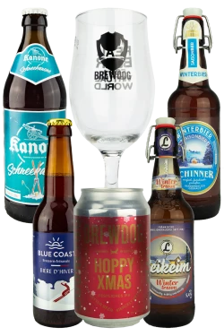 Die Bierothek® Bierpaket weihnachtsbiere mit glas - Die Bierothek