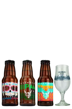 Brauerei Stone Glas & Glas Paket