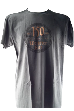 Weiherer Bier t-shirt 150-jahre bronze-logo größe s - Die Bierothek