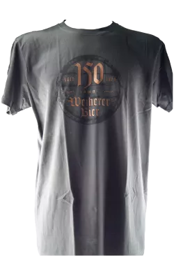 Brauerei T-Shirt "150-Jahre" Bronze-Logo Größe S