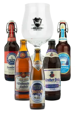 Product Bierpaket Weihnachtsbiere mit Glas