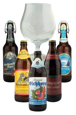 Product Bierpaket Weihnachtsbiere mit Glas