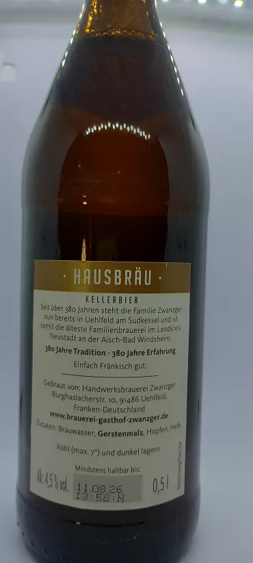 Product Zwanzger Hausbräu