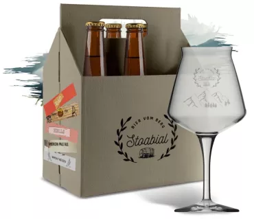Product Fanmix: Stoabial Brews mit Sommelier Glas