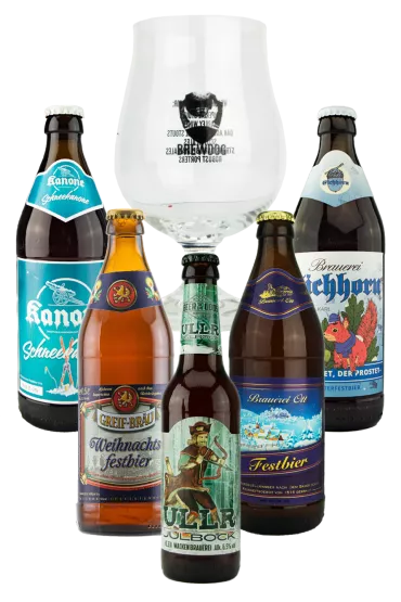 Product Bierpaket Weihnachtsbiere mit Glas