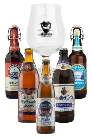 Product Bierpaket Weihnachtsbiere mit Glas