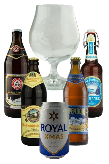 Product Bierpaket Weihnachtsbiere mit Glas