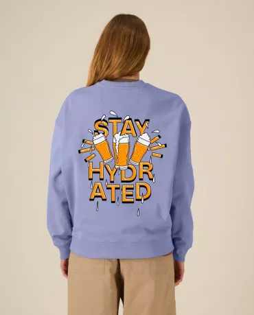 Product Sweater- Stay hydrated - Violet 