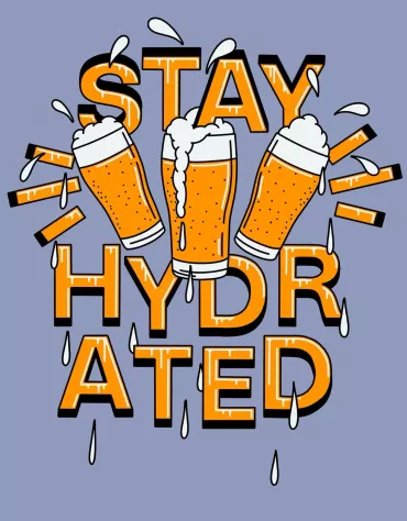 Product Sweater- Stay hydrated - Violet 